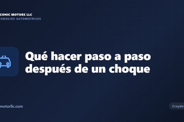 Qué hacer paso a paso después de un choque
