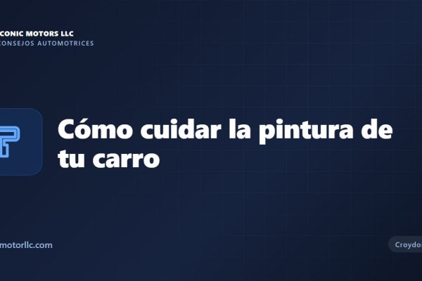 Cómo cuidar la pintura de tu carro