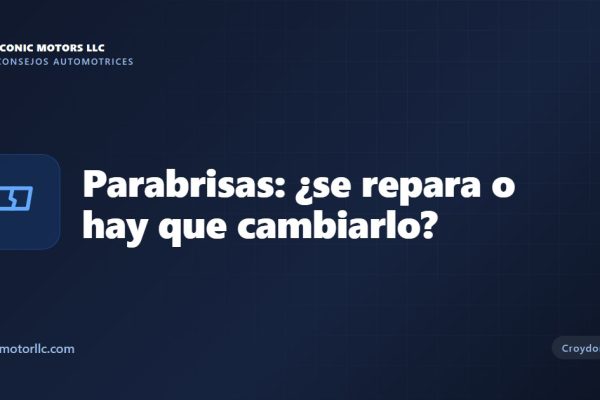 Parabrisas: ¿se repara o hay que cambiarlo?
